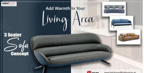 Office Sofa Dubai - Buy 3 Seater Sofa Concept FOR SALE