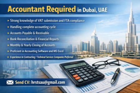 Accountant Required in Dubai