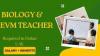 Biology & EVM Teacher Required in Dubai