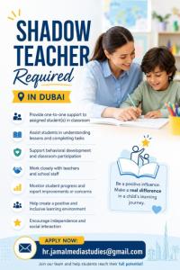 Shadow Teacher Required in Dubai