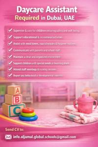 Daycare Assistant Required in Dubai