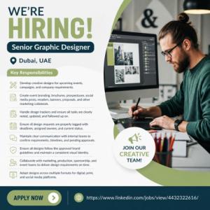 Senior Graphic Designer Required in Dubai