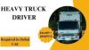 Heavy Truck Driver Required in Dubai