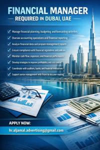 Financial Manager Required in Dubai