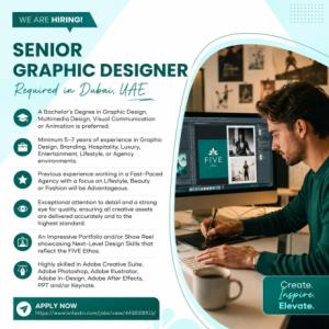 Senior Graphic Designer Required in Dubai