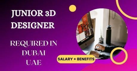 Junior 3d Designer Required in Dubai