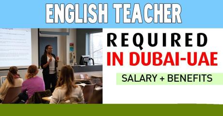English Teacher Required in Dubai