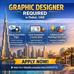 Graphic Designer Required in Dubai