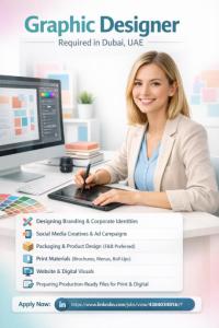 Graphic Designer Required in Dubai