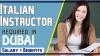 Italian Instructor Required in Dubai