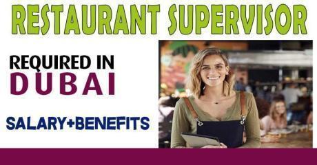 Restaurant Supervisor Required in Dubai