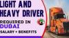 Light and Heavy Driver Required in Dubai