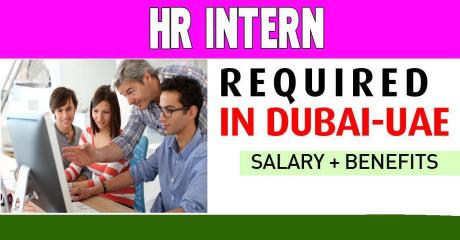 HR Intern Required in Dubai -