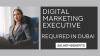 Digital Marketing Executive Required in Dubai
