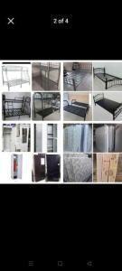 bed wooden steel bunker bed