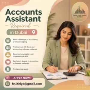 Accounts Assistant Required in Dubai
