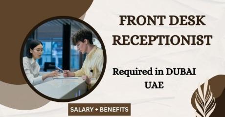 Front Desk Receptionist Required in Dubai