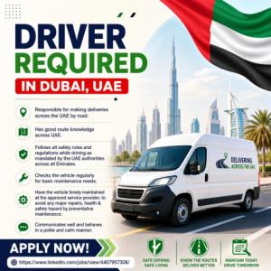 Driver Required in Dubai