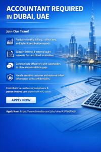 Accountant Required in Dubai