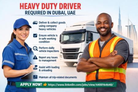 Heavy Duty Driver Required in Dubai