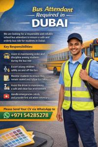 Bus Attendant Required in Dubai