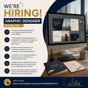 Graphic Designer Required in Dubai
