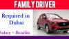 Family Driver Required in Dubai