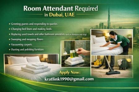 Room Attendant Required in Dubai
