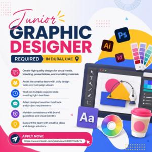 Junior Graphic Designer Required in Dubai