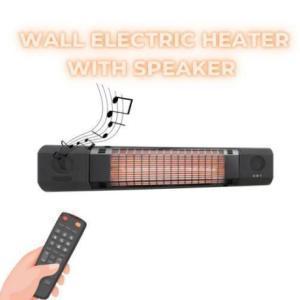 Electric heater with speaker