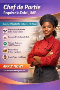 Chef de Partie Required in Dubai