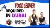 Food Server Required in Dubai