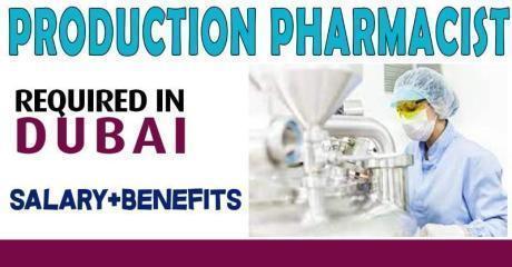 Production Pharmacist Required in Dubai