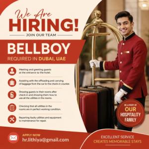 Bellboy Required in Dubai