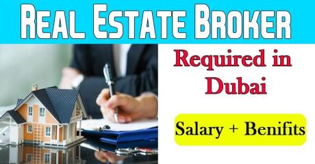 Real Estate Broker Required in Dubai