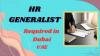 HR Generalist Required in Dubai