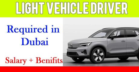 Light Vehicle Driver Required in Dubai