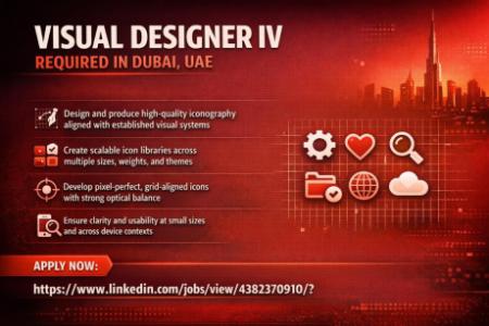 Visual Designer IV Required in Dubai