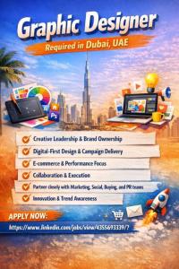 Graphic Designer Required in Dubai