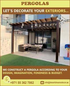 Red Meranti Wood Pergola Uae | African Teak Wood Pergol