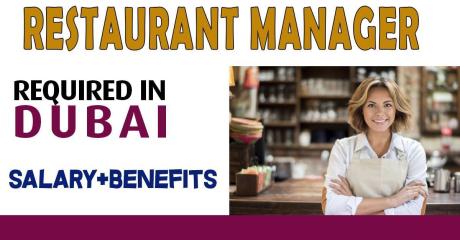 Restaurant Manager Required in Dubai