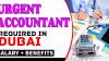Urgent Accountant Required in Dubai