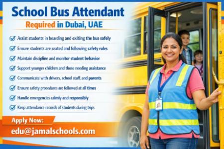 School Bus Attendant Required in Dubai