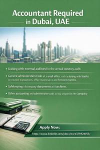 Accountant Required in Dubai