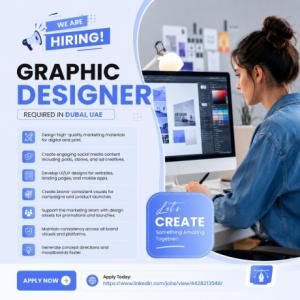 Graphic Designer Required in Dubai