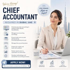 Chief Accountant Required in Dubai