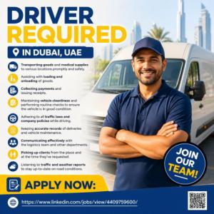 Driver Required in Dubai