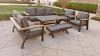 Sofa set aluminium grey