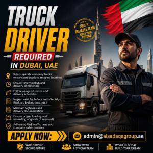 Truck Driver Required in Dubai