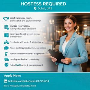 Hostess Required in Dubai